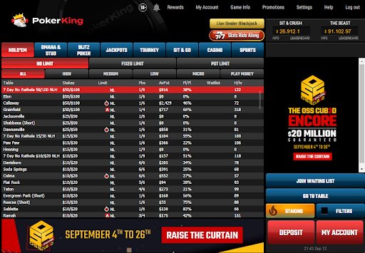 Sit & Crush» Weekly Leaderboard :: PokerKing - Play Poker Online