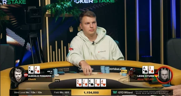 Leon Sturm and Alexsejs Ponyakov Analyze Their Own Hand