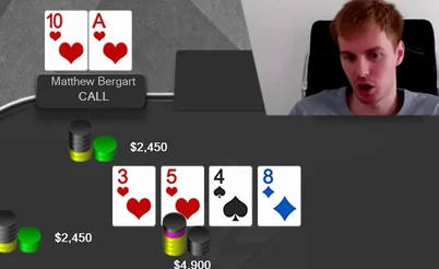 Matthew Bergart High Stakes Hands Analyzed by Avr0ra